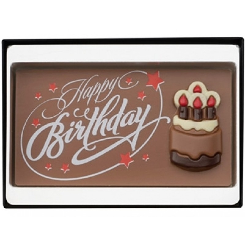 Happy Birthday Chocolate Slab