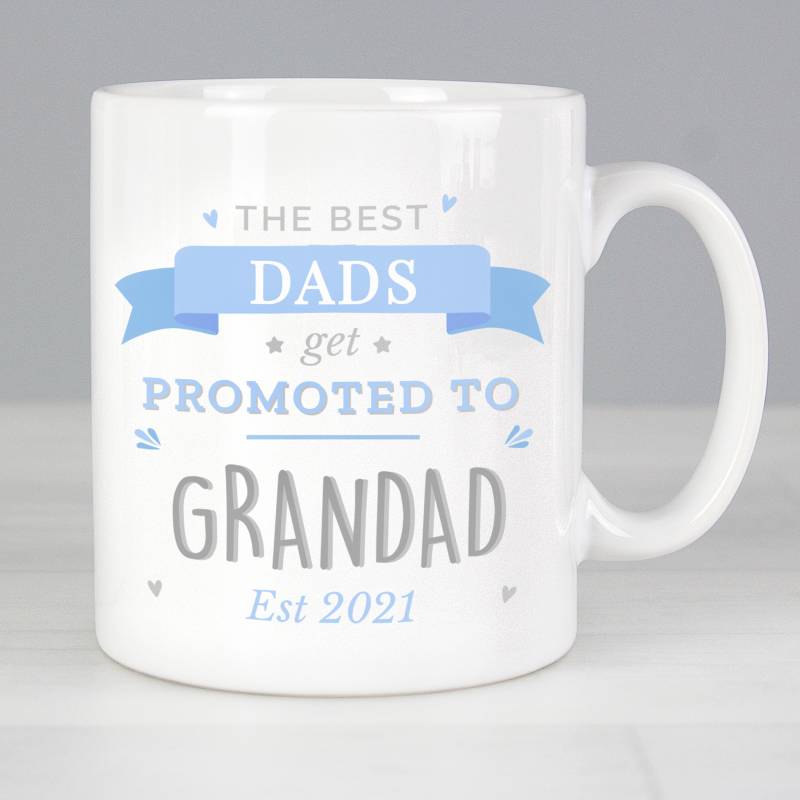 Personalised Blue Promoted to Mug